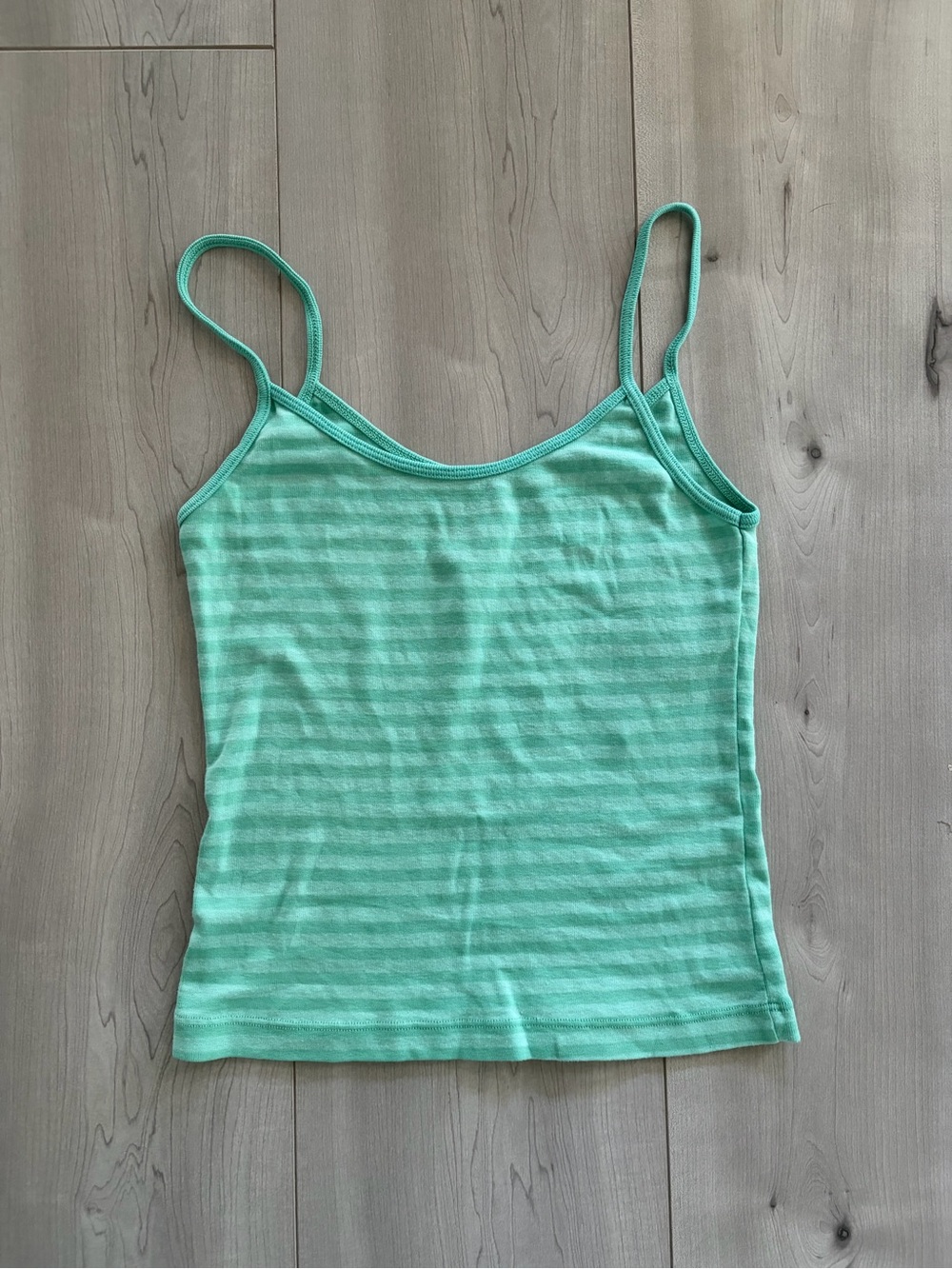 Brandy Melville Teal Striped Tank BNWT